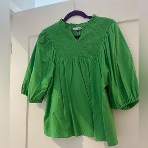 Never worn green blouse size M